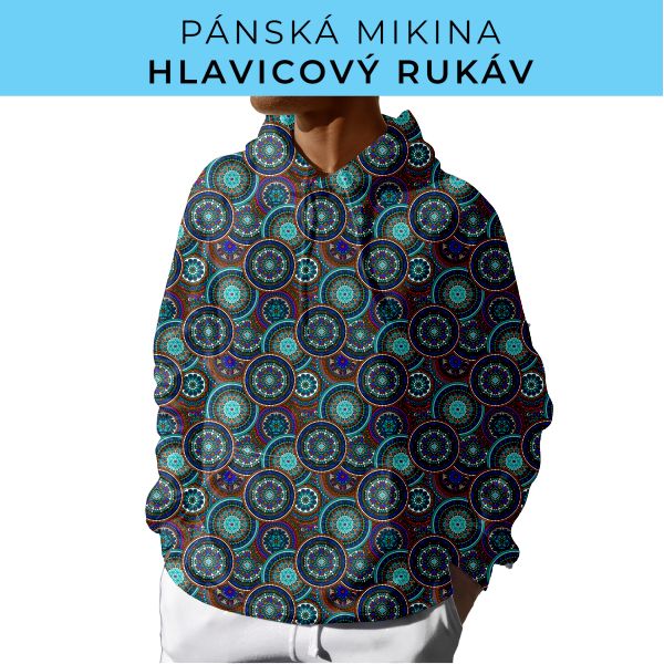 PÁNSKÝ střih - mikina s kapucí