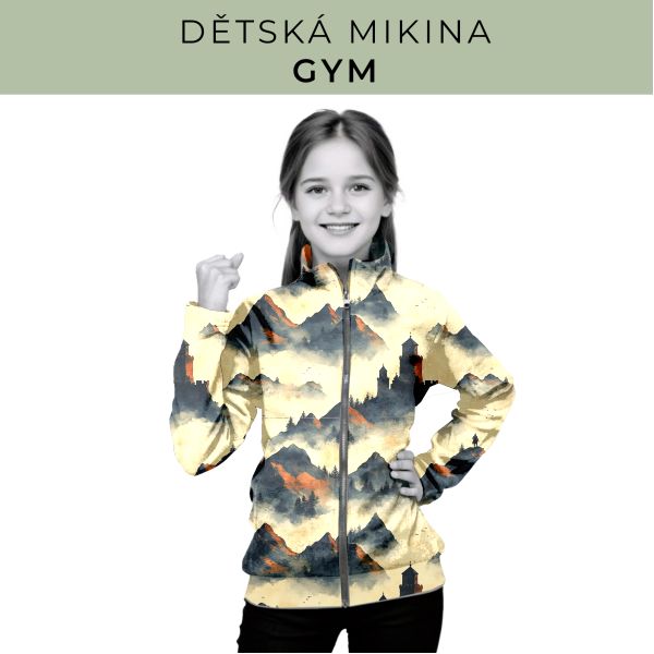 Dětská střih - mikina GYM