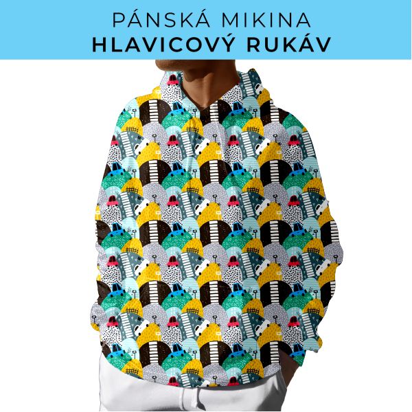 PÁNSKÝ střih - mikina s kapucí