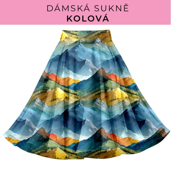 DÁMSKÝ střih - Kolová sukně