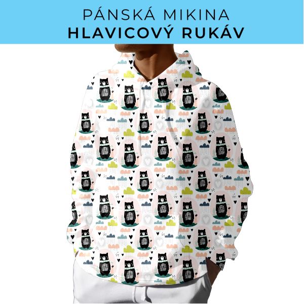 PÁNSKÝ střih - mikina s kapucí