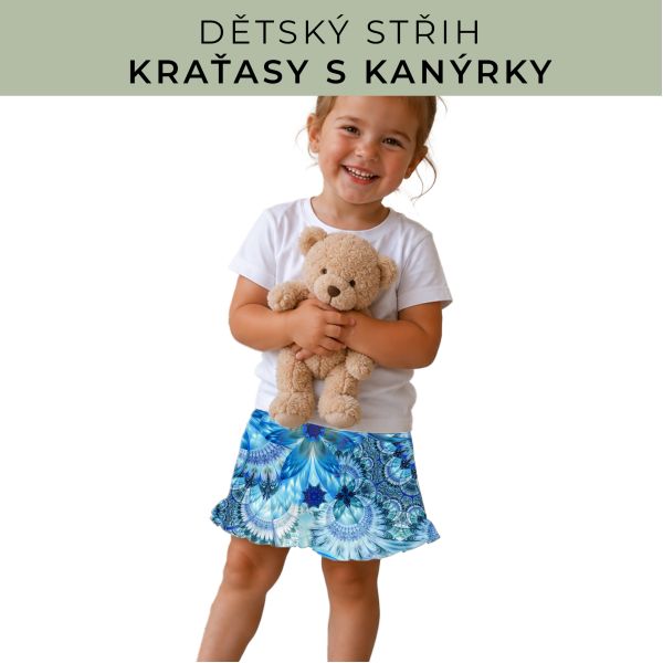 Dětský střih - Kraťásky s kanýrkem
