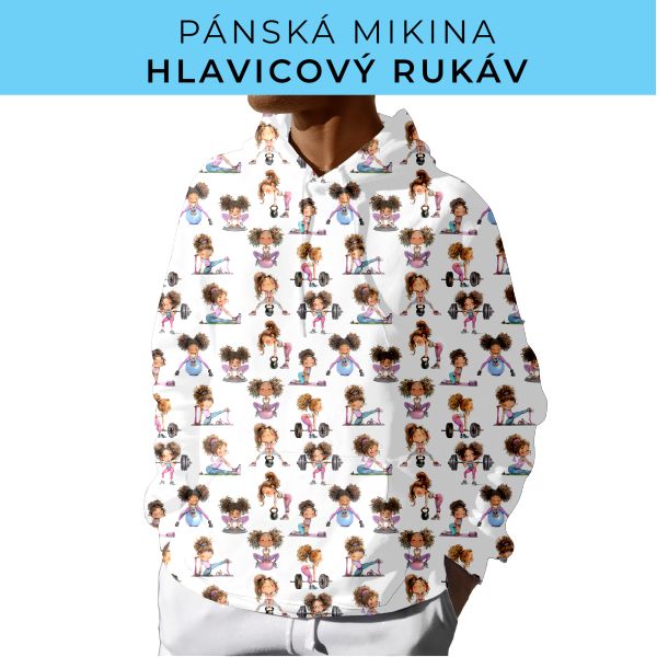 PÁNSKÝ střih - mikina s kapucí