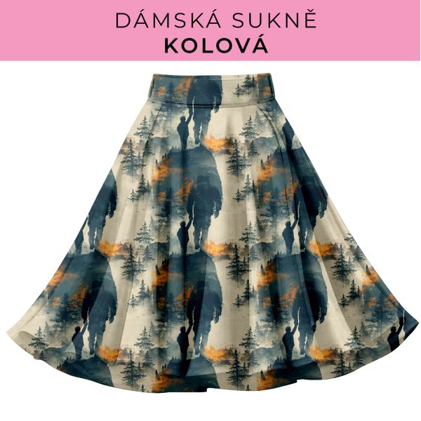 DÁMSKÝ střih - Kolová sukně