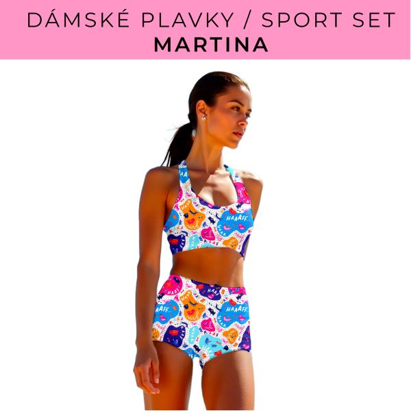 Dámský střih - plavky / sportovní set Martina