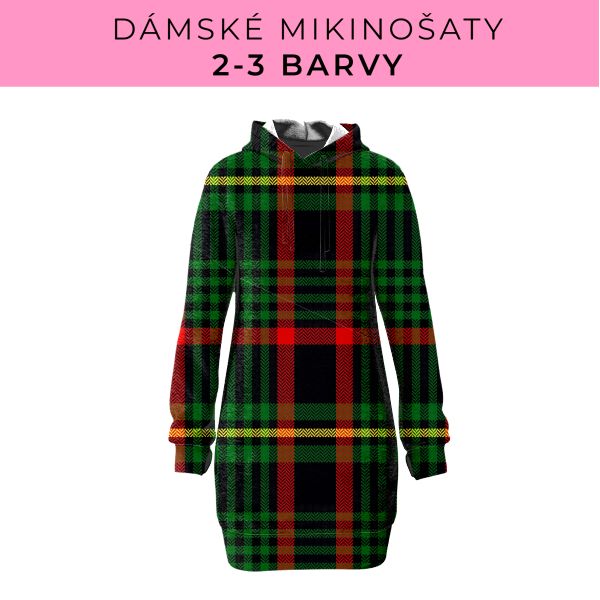 DÁMSKÝ střih - Mikinošaty 2-3 barvy