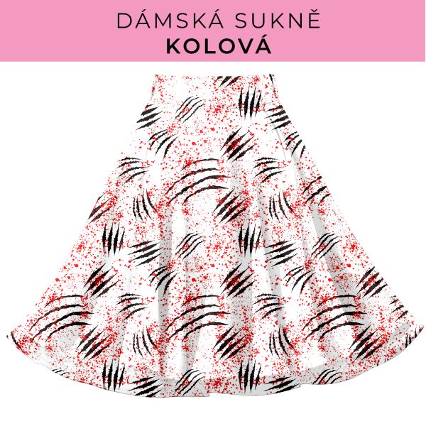DÁMSKÝ střih - Kolová sukně