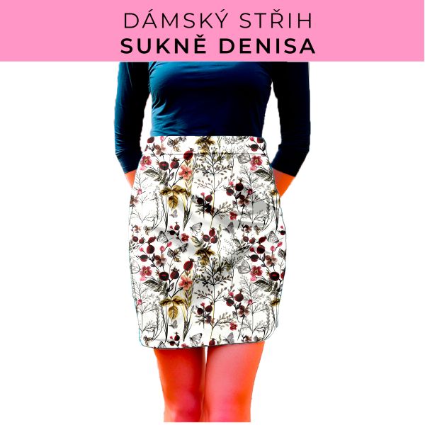 Dámský střih - Dámská sukně Denisa