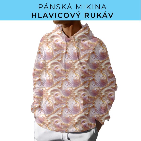 PÁNSKÝ střih - mikina s kapucí