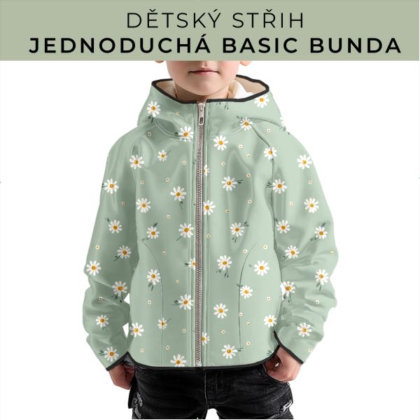 Dětský střih - jednoduchá dětská BASIC  bunda