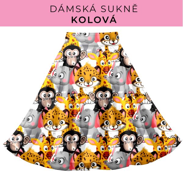 DÁMSKÝ střih - Kolová sukně