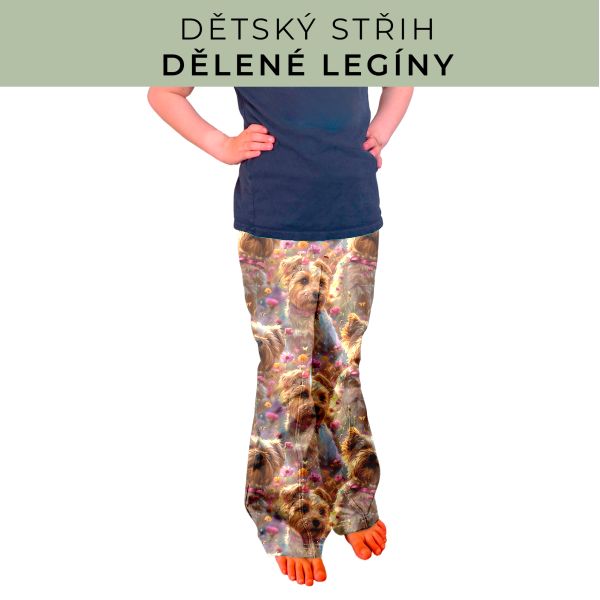 Dětský střih - Dělené legíny