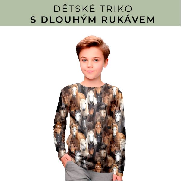 DĚTSKÝ střih - triko dlouhý rukáv
