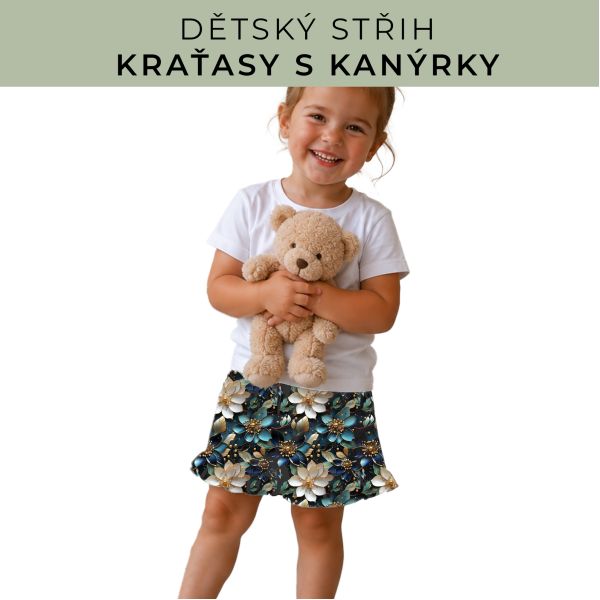 Dětský střih - Kraťásky s kanýrkem