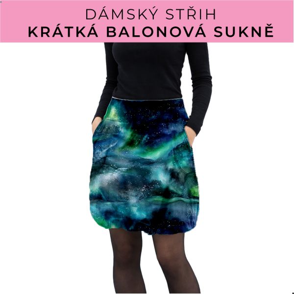 Dámský střih - balonová krátká sukně
