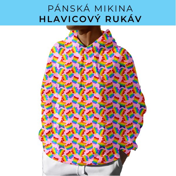 PÁNSKÝ střih - mikina s kapucí