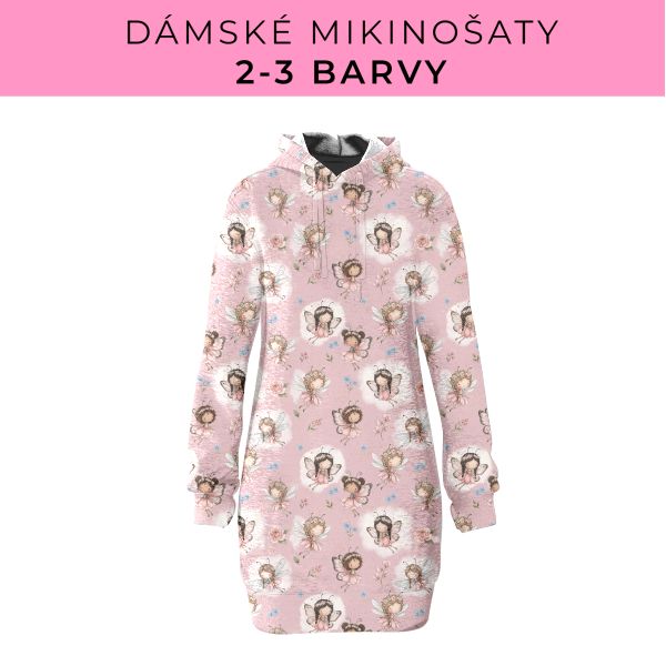 DÁMSKÝ střih - Mikinošaty 2-3 barvy