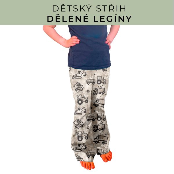 Dětský střih - Dělené legíny