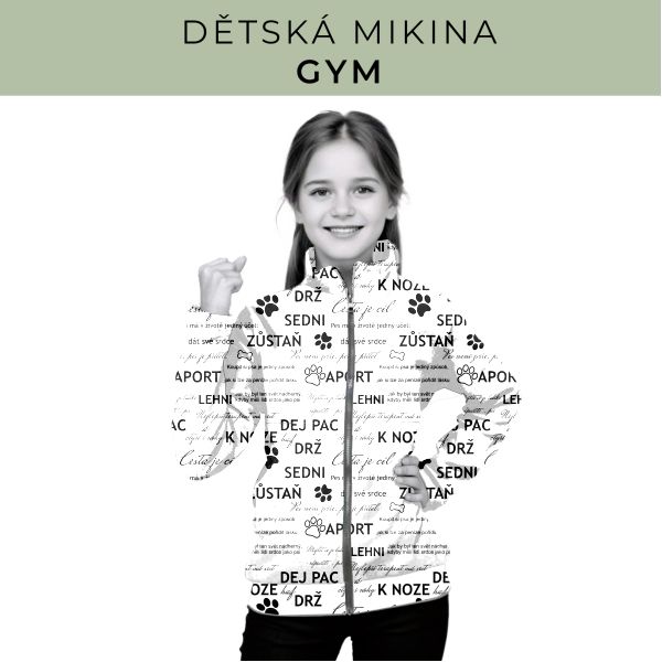 Dětská střih - mikina GYM