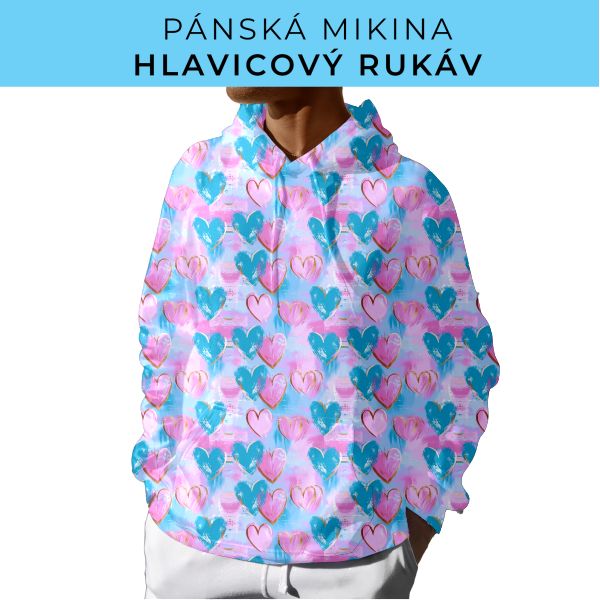 PÁNSKÝ střih - mikina s kapucí