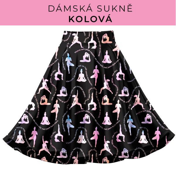 DÁMSKÝ střih - Kolová sukně