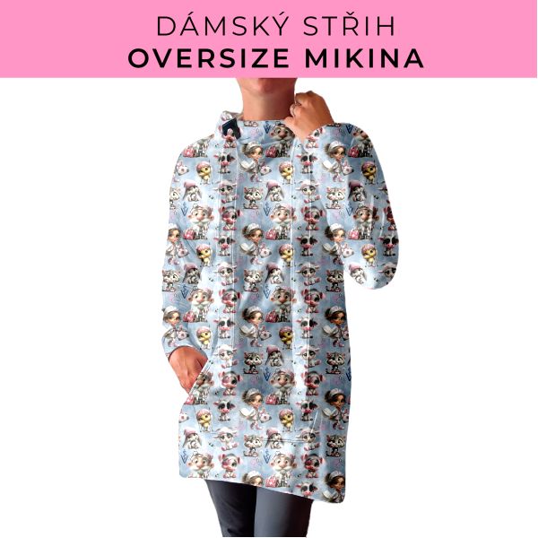 DÁMSKÝ střih - Oversize mikina