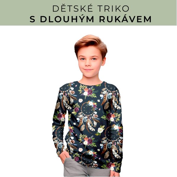 DĚTSKÝ střih - triko dlouhý rukáv