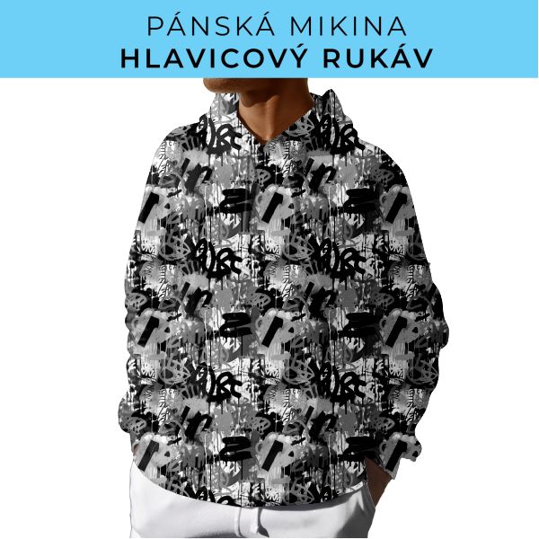 PÁNSKÝ střih - mikina s kapucí