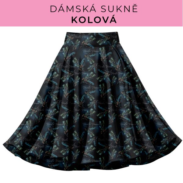 DÁMSKÝ střih - Kolová sukně
