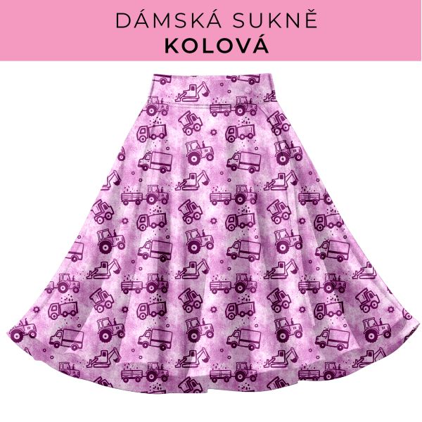 DÁMSKÝ střih - Kolová sukně