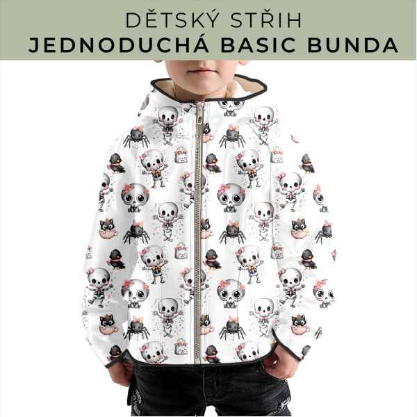 Dětský střih - jednoduchá dětská BASIC  bunda