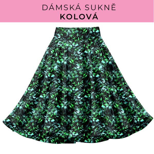 DÁMSKÝ střih - Kolová sukně