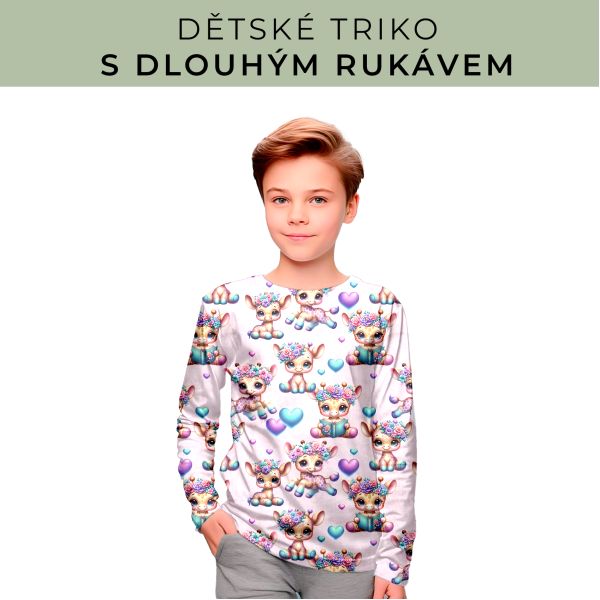 DĚTSKÝ střih - triko dlouhý rukáv