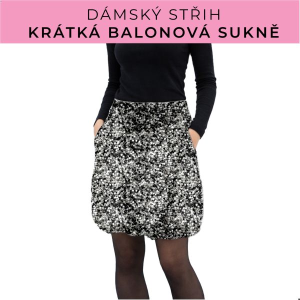 Dámský střih - balonová krátká sukně