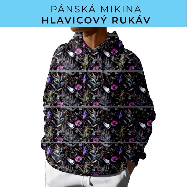 PÁNSKÝ střih - mikina s kapucí