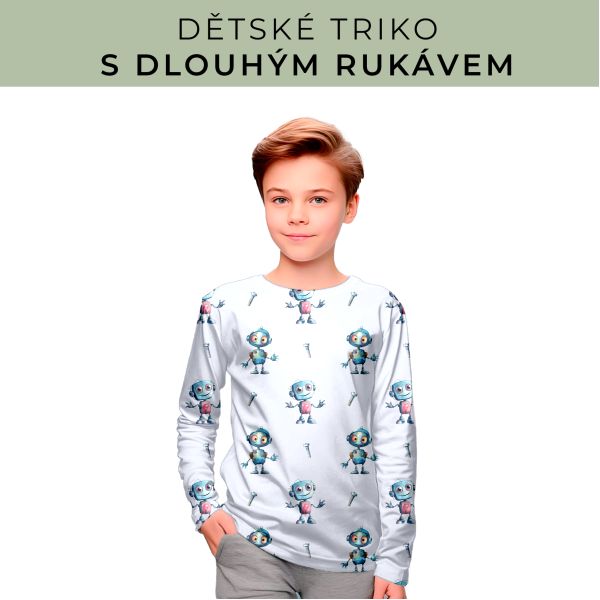 DĚTSKÝ střih - triko dlouhý rukáv