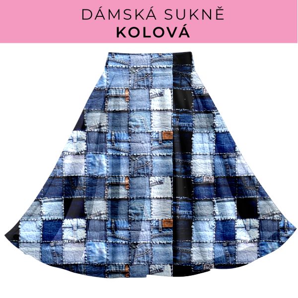 DÁMSKÝ střih - Kolová sukně