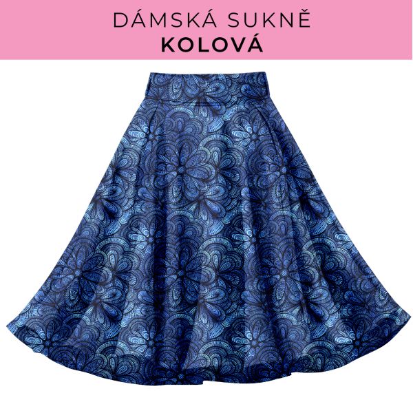 DÁMSKÝ střih - Kolová sukně
