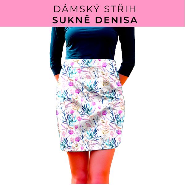 Dámský střih - Dámská sukně Denisa