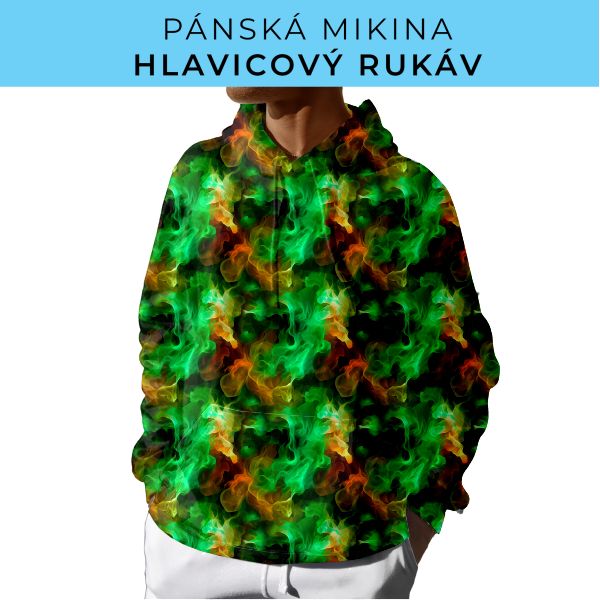 PÁNSKÝ střih - mikina s kapucí