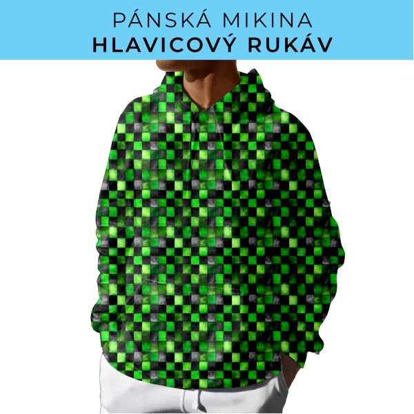 PÁNSKÝ střih - mikina s kapucí