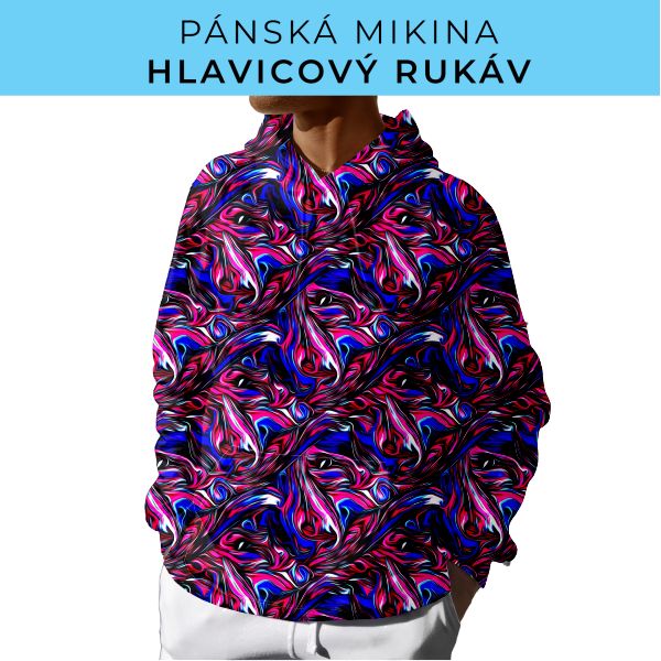 PÁNSKÝ střih - mikina s kapucí