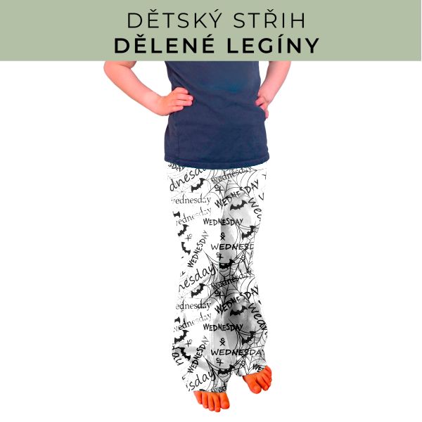 Dětský střih - Dělené legíny