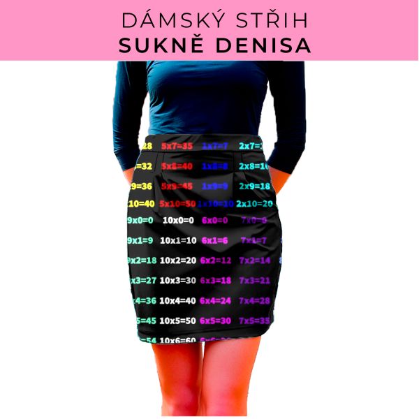 Dámský střih - Dámská sukně Denisa