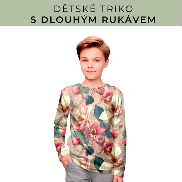 DĚTSKÝ střih - triko dlouhý rukáv