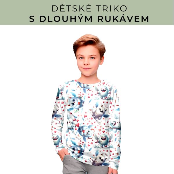 DĚTSKÝ střih - triko dlouhý rukáv