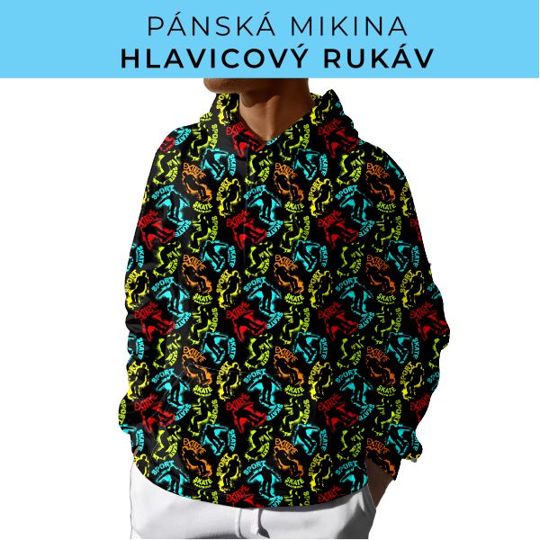 PÁNSKÝ střih - mikina s kapucí
