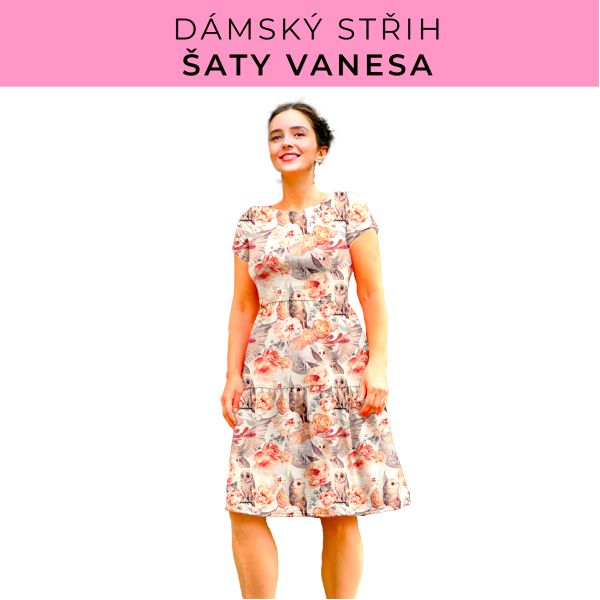 Dámský střih šaty Vanesa