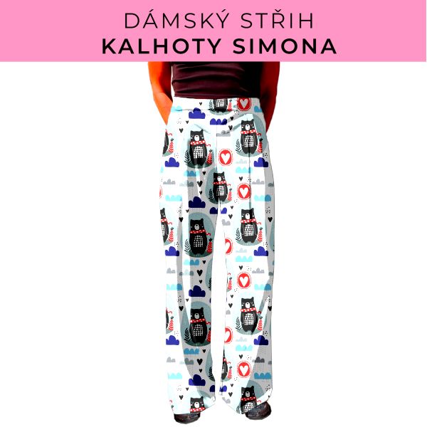 Dámský střih - kalhoty Simona