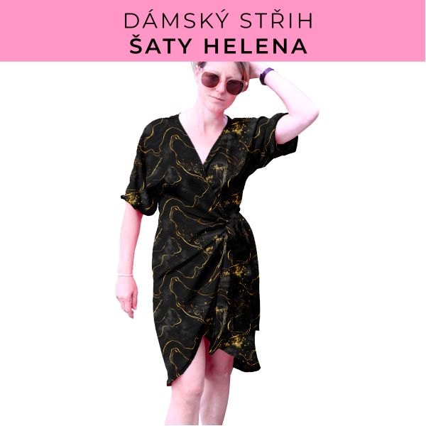 Dámský střih na šaty  Helena